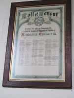 Record of the war service of Ethel Davies, Bodhyfryd,  member, on the Roll of Honour of Armenia Chapel Holyhead  