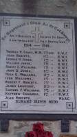 Jean Roberts’s name on the War Memorial in St David’s Church, Blaenau Ffestiniog. It was obviously added after WW2, hence the mistake WAAF for QMAAC.rn. rn